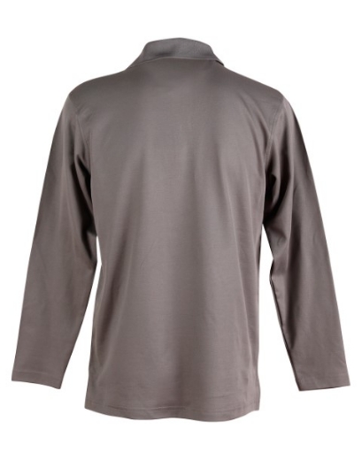 Picture of Winning Spirit Mens Victory Plus Polo Shirt Long Sleeve 60% Cotton 40% Polyester mesh knit